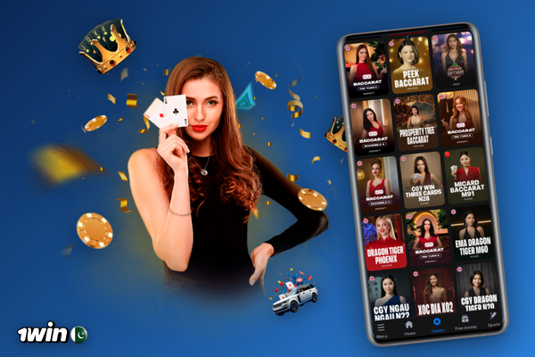 1Win deposit confirmation screen with green check mark and PKR balance update