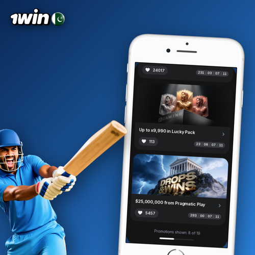 1Win deposit cashier showing JazzCash and Easypaisa icons with 300 PKR badge