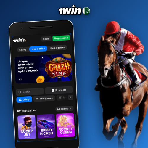 1Win Pakistan official site hero banner showing 500% welcome bonus offer