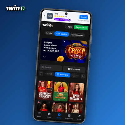 1Win casino bonus welcome package with 500% reward in PKR for Pakistan players